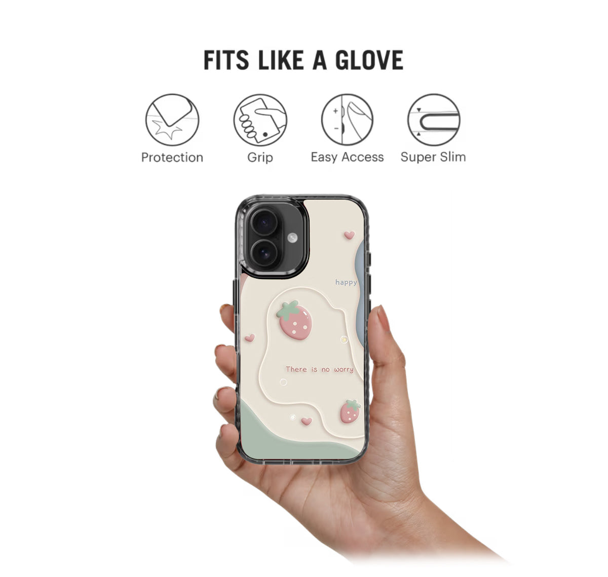 Happy No Worry Stride 2.0 Phone Case Cover